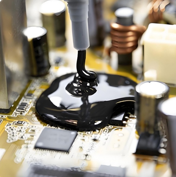 有粘度低、硬度低、韧性好 电子阻燃胶